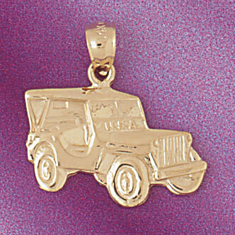 Dazzlers Jewelry Classic Car Pendant Necklace Charm Bracelet in Yellow, White or Rose Gold 4326, MP…