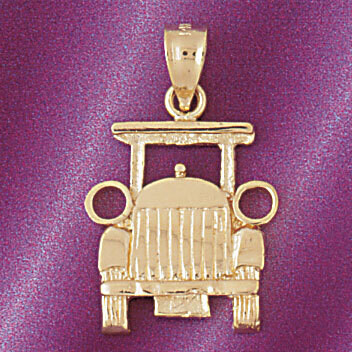 Dazzlers Jewelry Classic Car Pendant Necklace Charm Bracelet in Yellow, White or Rose Gold 4323, MP…