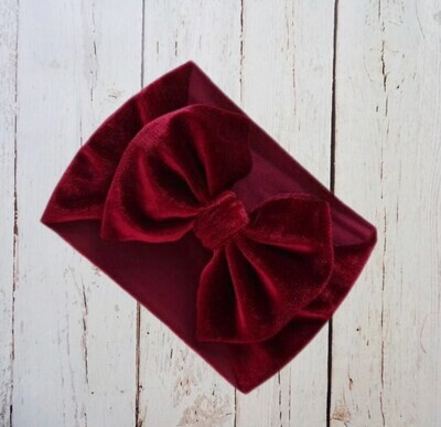 Baby Velvet Bows Baby Velvet Headbands Baby Shower Gift Baby Girl Hair Bows Baby headband Baby Bow …