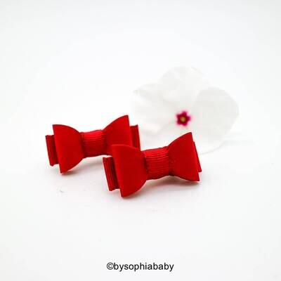 Newborn Baby Bow Red Baby Bow Red Baby Hair Bow Small Baby Bow Hair Clip Flower Girl Baby Small Hai…