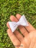 Baby White Bow Newborn Baby Bow White Baby Hair Bow Small Baby Bow Hair Clip Flower Girl Baby Small…