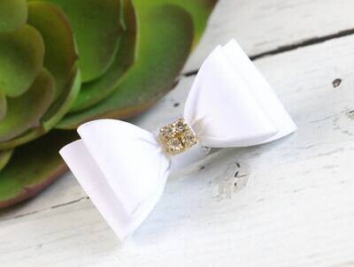 Baby White Bow Newborn Baby Bow Yellow Baby Hair Bow Small Baby Bow Hair Clip Flower Girl Baby Smal…