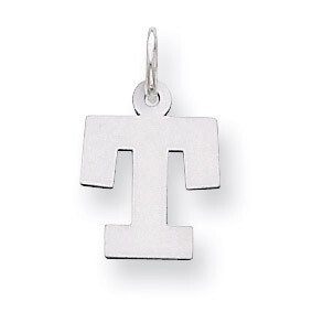 Block Initial T Charm Sterling Silver QC5093T, MPN: QC5093T, 883957128450