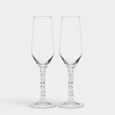 Orrefors Carat Champagne Flute 2 Piece 6590100, MPN: 6590100, 7321646070879