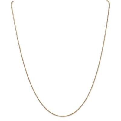 1.4mm Round Snake Chain 26 Inch 14k Gold SNA120-26, MPN: SNA120-26, 883957170589