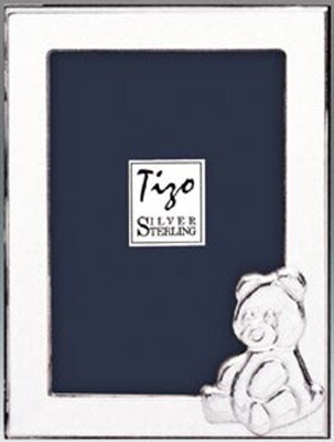 Tizo Teddy Bears Sterling Silver Picture Frame 4 x 6 Bear  Inch, MPN: 1924DR-46,