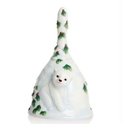 Franz Porcelain Curious Discovererpolar Bear Bell FZ02214, MPN: FZ02214,