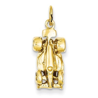 3-D Race Car Charm 14k Gold A7613, MPN: A7613, 883957854007
