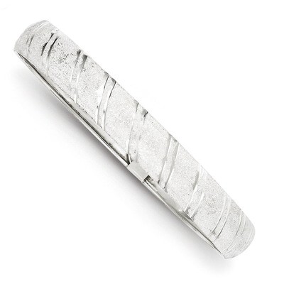 10.5mm Polished &amp; Flexible Bangle Sterling Silver QB591, MPN: QB591, 886774748689
