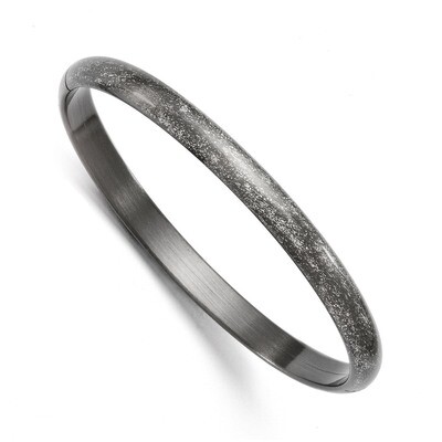 Sterling Silver Rhodium-plated Flexible Bangle QLF278