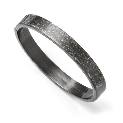 Sterling Silver Rhodium-plated Flexible Bangle QLF274