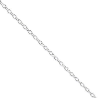 16 Inch 3.40mm Link Chain Sterling Silver QFC72-16, MPN: QFC72-16, 883957944043