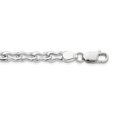 6mm Fancy Link Chain 20 Inch Sterling Silver QG1133-20, MPN: QG1133-20, 886774983578