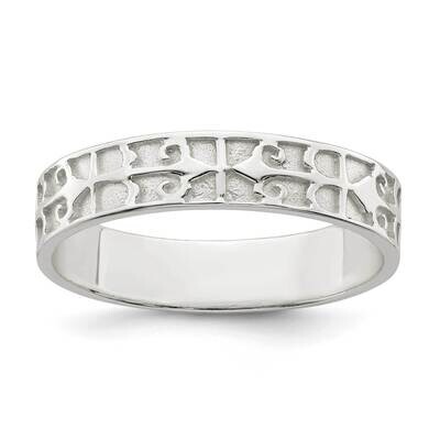 Design Men&#39;s Ring Sterling Silver Polished QR7234, MPN: QR7234,