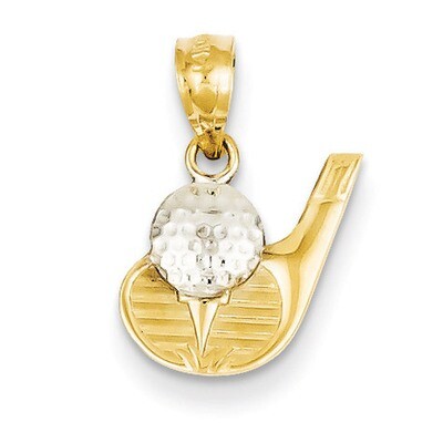 Golf Pendant 14k Gold YC1009, MPN: YC1009, 886774072579