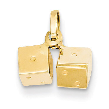 Dice Charm 14k Gold XCH121, MPN: XCH121, 886774123790