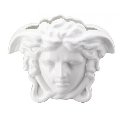 Versace Medusa Grande Vase White 11 3/4 Inch, MPN: 14493-800001-26030, 790955173262