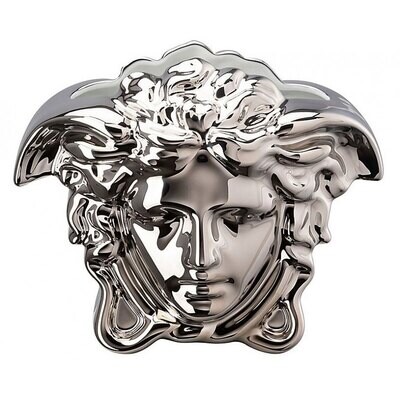 Versace Medusa Grande Vase Silver 11 3/4 Inch, MPN: 14493-426174-26030, 790955173255