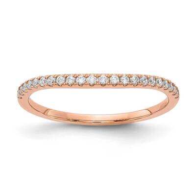 Diamond Contoured Wedding Band 14k Rose Gold RM5900B-016-RAA, MPN: RM5900B-016-RAA,