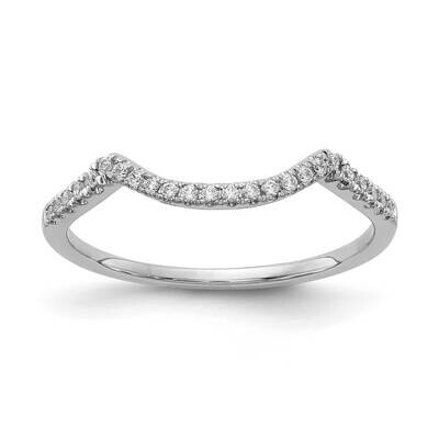 Diamond Contoured Wedding Band 14k White Gold RM5905B-012-WAA, MPN: RM5905B-012-WAA, 883957321653