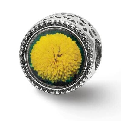 November Flower Bead Sterling Silver QRS3981, MPN: QRS3981,
