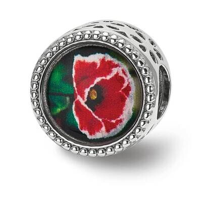 August Flower Bead Sterling Silver QRS3978, MPN: QRS3978,