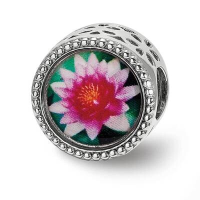 July Flower Bead Sterling Silver QRS3977, MPN: QRS3977,