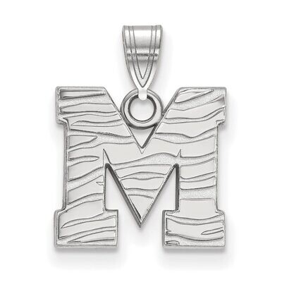 University of Memphis Small Pendant 10k White Gold 1W045UMP, MPN: 1W045UMP, 886774788753