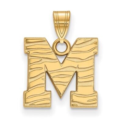 University of Memphis Small Pendant 14k Yellow Gold 4Y045UMP, MPN: 4Y045UMP, 886774882581