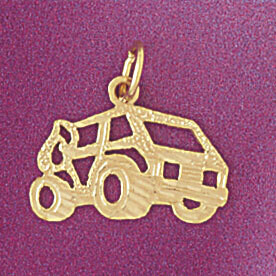 Dazzlers Jewelry Car Pendant Necklace Charm Bracelet in Yellow, White or Rose Gold 4399, MPN: DZ-43…