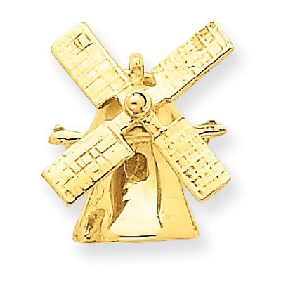 Wind Mill Charm 14k Gold A0116, MPN: A0116, 883957897080