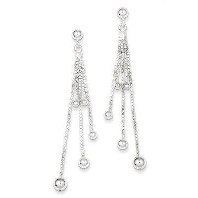 Wind Chime Dangle Post Earrings Sterling Silver QE8055, MPN: QE8055, 883957489735