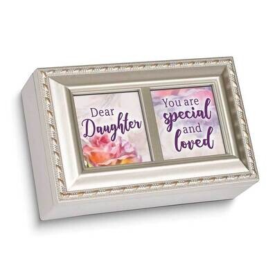 Dear Daughter White Wash Music Box GM24784, MPN: GM24784, 603799925945