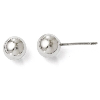 Leslie&#39;s Polished Ball Post Earrings - Sterling Silver HB-VA23, MPN: VA23, 886774570051