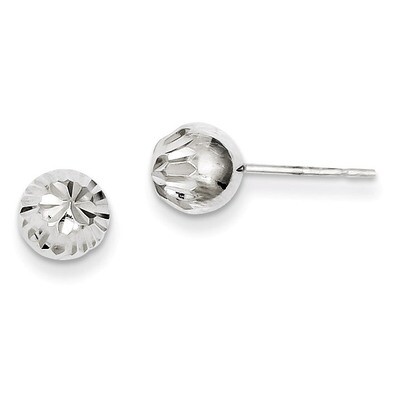 Post Earrings Sterling Silver Rhodium-plated QE8618, MPN: QE8618, 883957005966