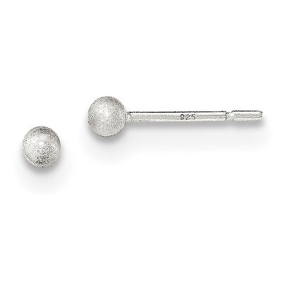 Laser-cut Post Earrings Sterling Silver Polished QE11752, MPN: QE11752, 191101230158