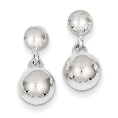 8mm Dangle Ball Earrings Sterling Silver QE3498, MPN: QE3498, 883957927145