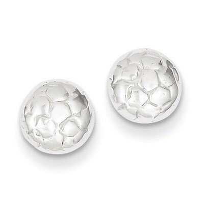 Soccer Ball Mini Earrings Sterling Silver QE692, MPN: QE692, 886774113944