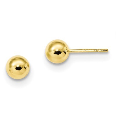 Post Earrings Sterling Silver Gold-Tone Polished QE13332, MPN: QE13332, 191101233333