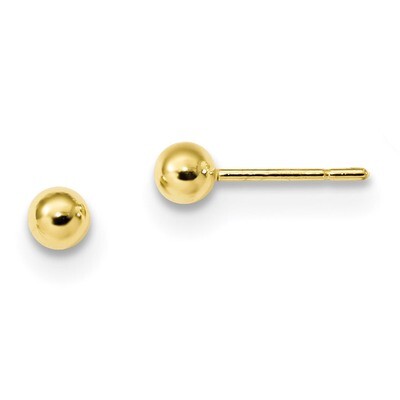 Post Earrings Sterling Silver Gold-Tone Polished QE13330, MPN: QE13330, 191101235023