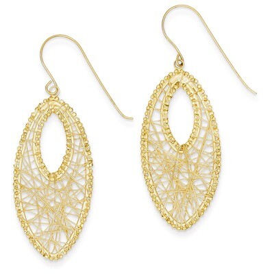 Oval &amp; Web Earrings 14k Gold TL445, MPN: TL445, 883957026916