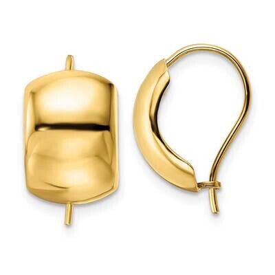 Earrings 14k Gold Polished YE1937, MPN: YE1937, 716838359998