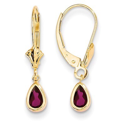6x4mm Rhodolite Garnet/June Earrings 14k Gold XBE90, MPN: XBE90, 883957335926