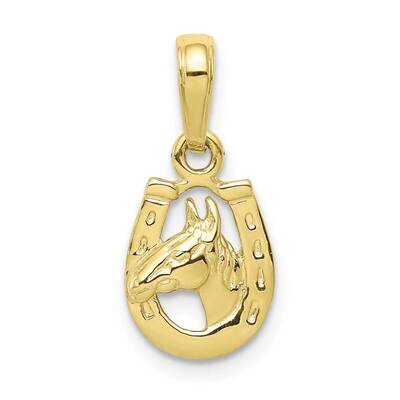 Horse Head In Horseshoe Pendant 10k Gold 10D4048, MPN: 10D4048, 63721818774
