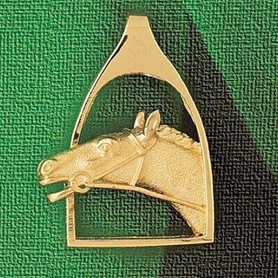 Dazzlers Jewelry Horse Head Pendant Necklace Charm Bracelet in Yellow, White or Rose Gold 1765, MPN…