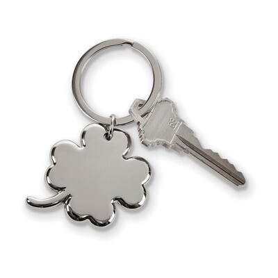 4 Leaf Clover Key Ring Nickel-plated Engravable GM18704, MPN: GM18704, 47105024319