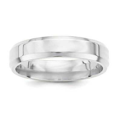 5mm Bevel Edge Sterling Silver QBEC050 Engravable, MPN: QBEC050, 886774327952