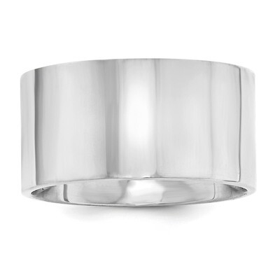 12mm Comfort Fit Flat Sterling Silver QCFB120 Engravable, MPN: QCFB120, 886774336008