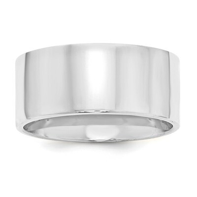 10mm Comfort Fit Flat Sterling Silver QCFB100 Engravable, MPN: QCFB100, 886774260495