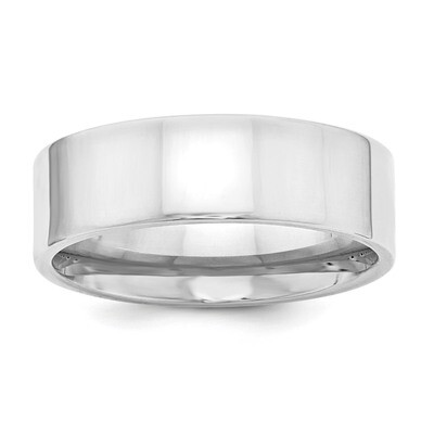 7mm Comfort Fit Flat Sterling Silver QCFB070 Engravable, MPN: QCFB070, 886774259994